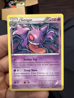 Pokemon Gengar Non Holo Rare Card 60/162 XY Breakthrough 2015 Lp - Image 1