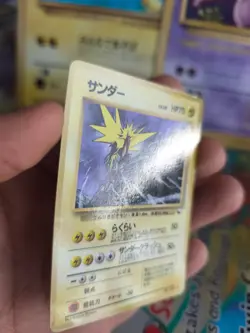 Pokemon Karte Card Vending expansion sheet glossy 1997 japanese Zapdos VG- - Image 5