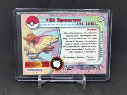 2000 Topps Chrome Pokemon #21 Spearow SPECTRA REFRACTOR Vintage Trading Card! - Image 2