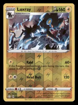 Luxray 033/072 Holo Rare Shining Fates Pokemon TCG Reverse Holo NM - Image 1