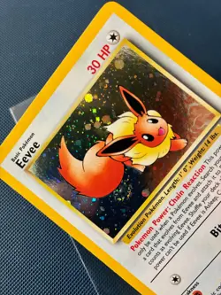 Eevee 11 Holo Promo Black Star Pokemon Card with Swirl Excellent Condition (1) - Image 3