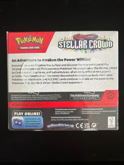 Pokemon Tcg Stellar Crown Booster Box NEW SEALED - Image 2
