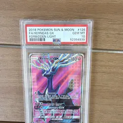 The Pokemon Company Xerneas GX 126/131 Forbidden Light FA Holo ENG PSA 10 - Image 3