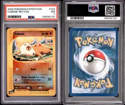 Pokemon Cubone Expedition Reverse Holo #103 PSA 7 - Image 1