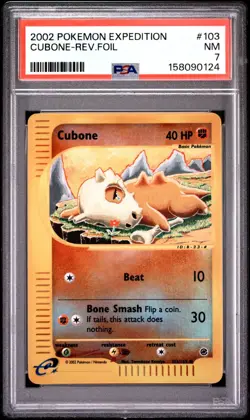 Pokemon Cubone Expedition Reverse Holo #103 PSA 7 - Image 2