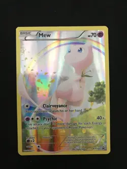 Mew Promo XY110 Pokemon TCG Mythical Collection Holo (Bad Cut) - Image 3