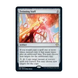 WOTC MtG Commander 2020 Twinning Staff (R) NM - Image 1