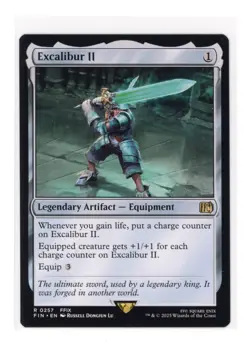 Excalibur II R 0257 Regular Final Fantasy Magic the Gathering MTG Card Eng - Image 1