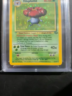 Pokemon TCG Vileplume Holo Jungle Card 15/64 Unlimited Rare Ace 7 1999 WOTC NM - Image 2