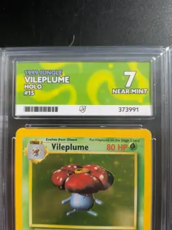 Pokemon TCG Vileplume Holo Jungle Card 15/64 Unlimited Rare Ace 7 1999 WOTC NM - Image 3