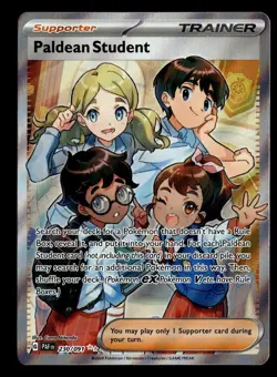 Paldean Student 230/091 Ultra Rare Paldean Fates Pokemon Card - Image 2