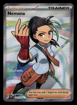 Nemona 229/091 Ultra Rare Paldean Fates Pokemon Card - Image 2