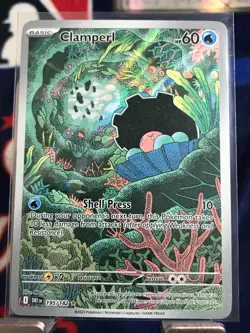 Pokemon Card Destined Rivals Clamperl 195/182 Illustration Rare - Image 1