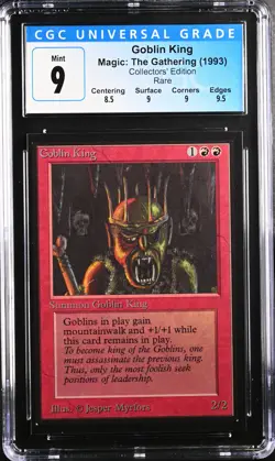 GOBLIN KING Collectors Ed Rare CGC 9 MTG [Nostalgium] - Image 1