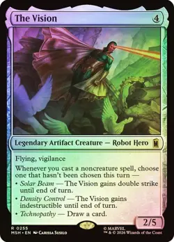 The Vision Foil Marvel Super Heroes NM MTG - Image 1