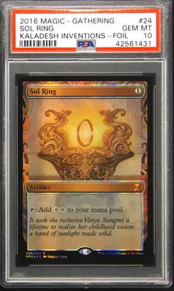 2016 MAGIC THE GATHERING KALADESH INVENTIONS FOIL #24 SOL RING PSA 10 - Image 1