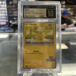 2023-25 Pokemon SV Black Star Promos Pikachu #214 CGC 10 Pristine - Image 1