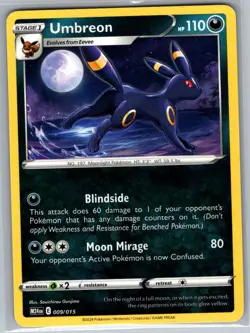 Umbreon 009/015 Non Holo McDonald's Promos 2024 - Pokemon Card - NM - Image 1
