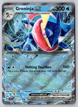 Greninja ex 41/142 Double Rare Stellar Crown Pokemon Near Mint - Image 1