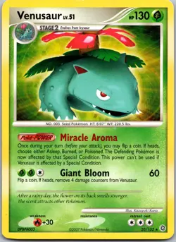 Venusaur #20/132 Secret Wonders Non Holo Rare Pokemon LP - Image 1
