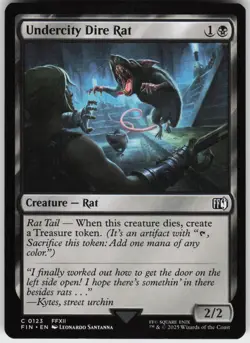 Undercity Dire Rat 123 MTG Normal FINAL FANTASY - Image 1