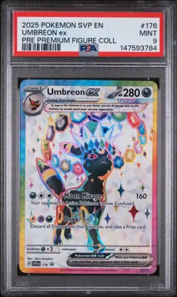 2025 Pokemon Svp En-Sv Black Star Promo #176 Umbreon Ex PSA9 - Image 1