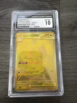 Pokemon Mega Dragonite ex Ascended Heroes Mega Hyper Rare #295 CGC 10 Gem Mint - Image 1