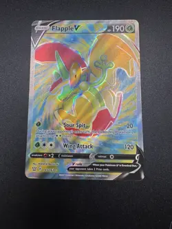 Pokemon TCG Flapple V 143/163 Battle Styles Ultra Rare Full Art Holo 190HP EN - Image 1
