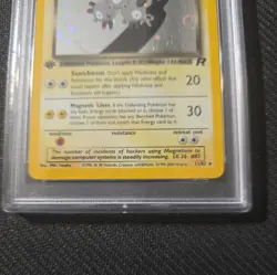 Pokemon 1st Edition Dark Magneton Holo 11/82 Team Rocket PSA 8 NM/Mint - Image 3