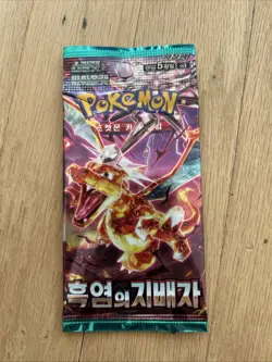 Korean Ruler of the Black Flame Sealed Booster Pack Sv3 Pokemon TCG - Image 1