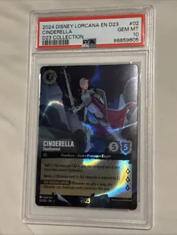 Disney Lorcana en D23 Collection #02 Cinderella Stouthearted PSA 10 - Image 1