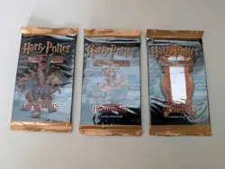 HARRY POTTER TRADING CARD GAME ADVENTURES AT HOGWARTS 3 x SEALED BOOSTER PACKS - Image 1