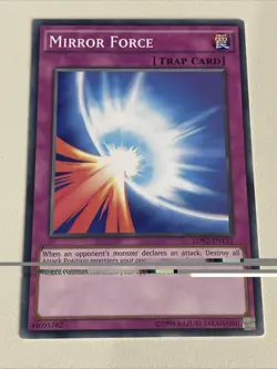 Yugioh - Mirror Force x 3 - NM - Plus Free Holo Card - Image 2