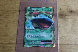 Pokemon TCG Venusaur EX XY Evolutions Holo Rare Card 1/108 NM + Mint Keeper - Image 1