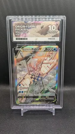 Origin Forme Palkia V 167/189 Pokemon Astral Radiance - ACE 10 Mint - Image 1