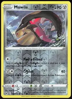 Sword & Shield Mawile 129/202 Common Pokemon Reverse Holo NM/M - Image 1