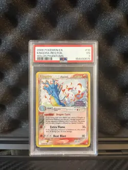 POP 1 Kingdra Holon Phantoms Reverse Holo Delta Species 10/110 Pokemon PSA 3 - Image 1