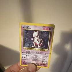 Pokemon TCG Mewtwo 10/102 Base Set Holo Rare 60 HP - Image 1
