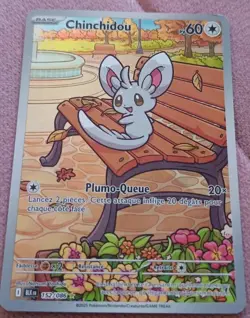 Chinchidou 152/086 🇫🇷 Carte Pokemon EV10.5 Foudre Noire Ecarlate Violet NM TCG - Image 1