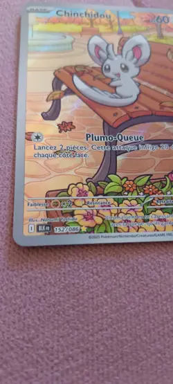 Chinchidou 152/086 🇫🇷 Carte Pokemon EV10.5 Foudre Noire Ecarlate Violet NM TCG - Image 4