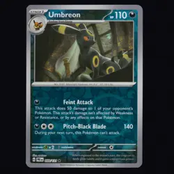 Umbreon 059/131 Prismatic Evolutions Reverse Holo Rare TCG NM - Image 1