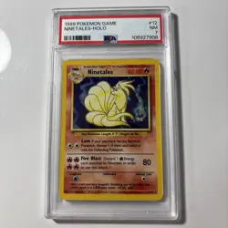 PSA 7 Near Mint Ninetails Holo Foil Base Set 1999 Pokemon TCG English 12/102 - Image 1