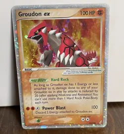 2006 POKEMON EX CRYSTAL GUARDIANS 93 GROUDON HOLO LP/NM - Image 2