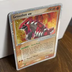 2006 POKEMON EX CRYSTAL GUARDIANS 93 GROUDON HOLO LP/NM - Image 3