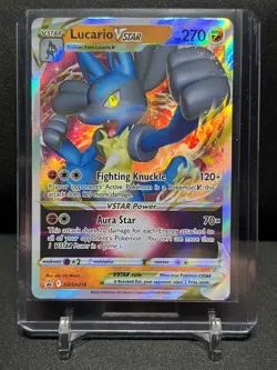 Lucario VSTAR SWSH214 Black Star Promo Pokemon 2022 Sword Shield NM - Image 1