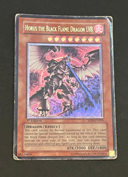 Yugioh Horus the Black Flame Dragon SOD-EN008 1st Edition Ultimate Rare - Image 1