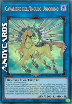 CAVALIERE DELL'INCUBO UNICORNO • Ultra R Emblema • BLMM IT092 • 1Ed • Yugioh! - Image 1