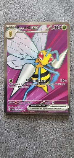 Beedrill ex 098/086 Ultra Rare Chaos Rising Pokemon Near Mint - Image 1