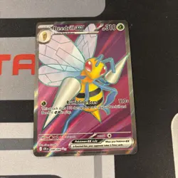 Pokemon Card Beedrill EX 098/086 Chaos Rising Full Art Ultra Rare NM - Image 1