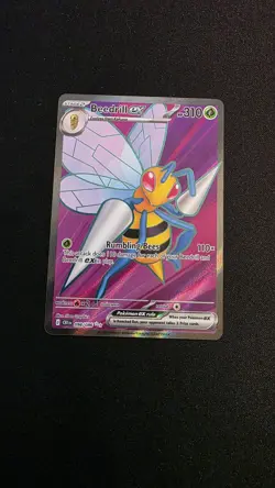 Pokemon TCG Chaos Rising Beedrill ex 098/086 Holo Rare - Image 1